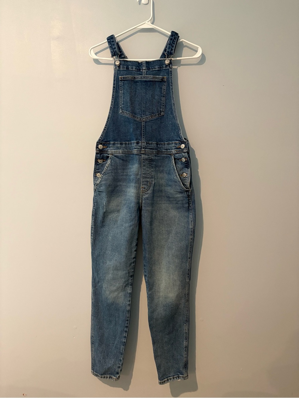 Old Navy Denim Overalls in Light Blue Wash